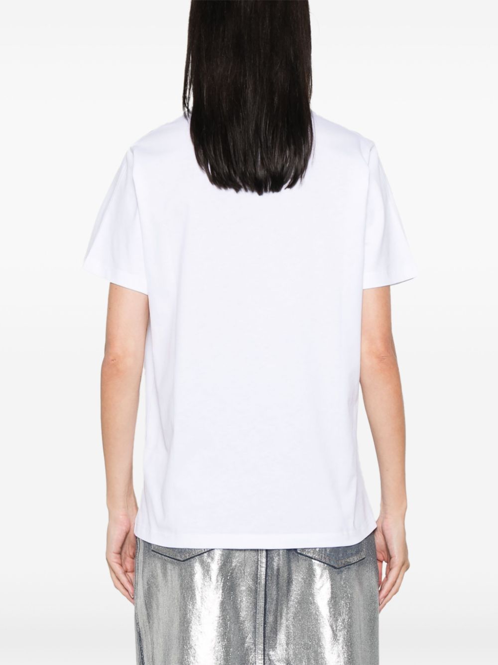 Ganni Women Printed Cotton T-Shirt GANNI
