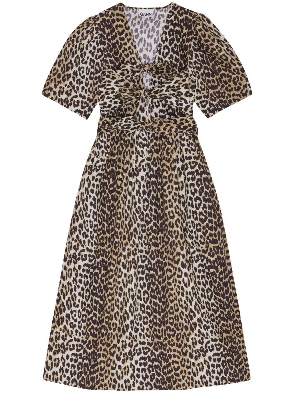 Ganni Women Organic Cotton Midi Dress GANNI