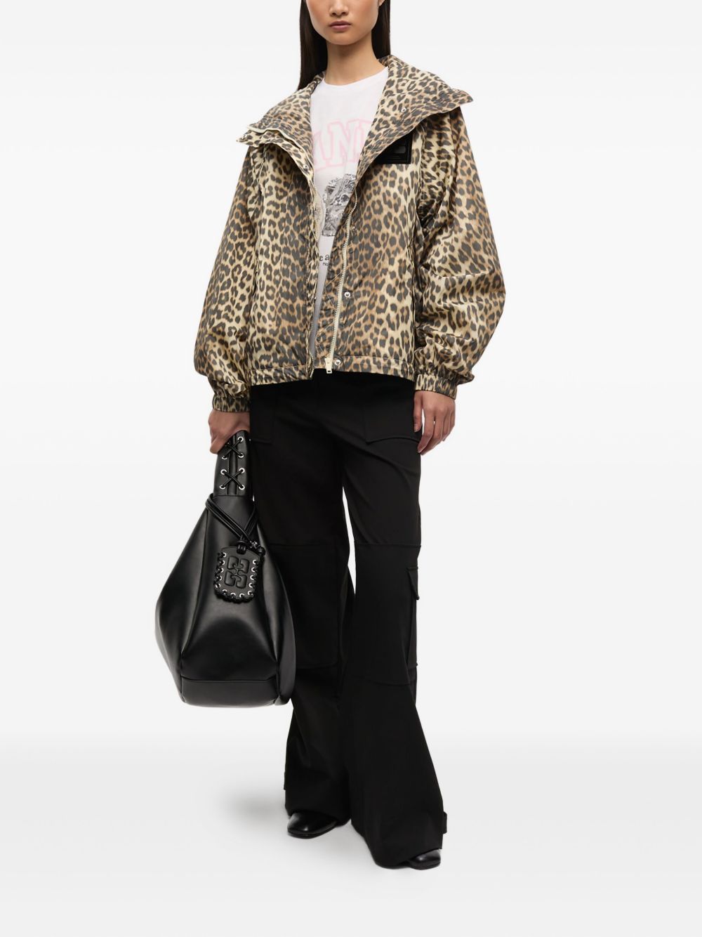 Ganni Women Nylon Blouson Jacket GANNI