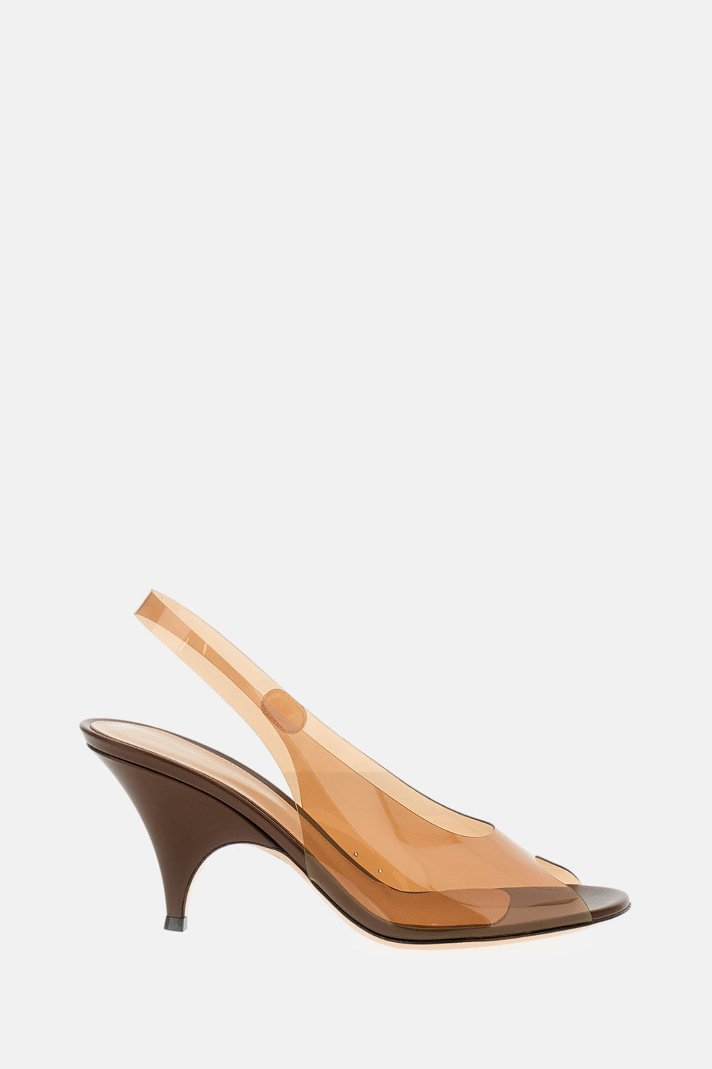 Gianvito Rossi Women Glass Vitello Open Toe Shoes GIANVITO ROSSI