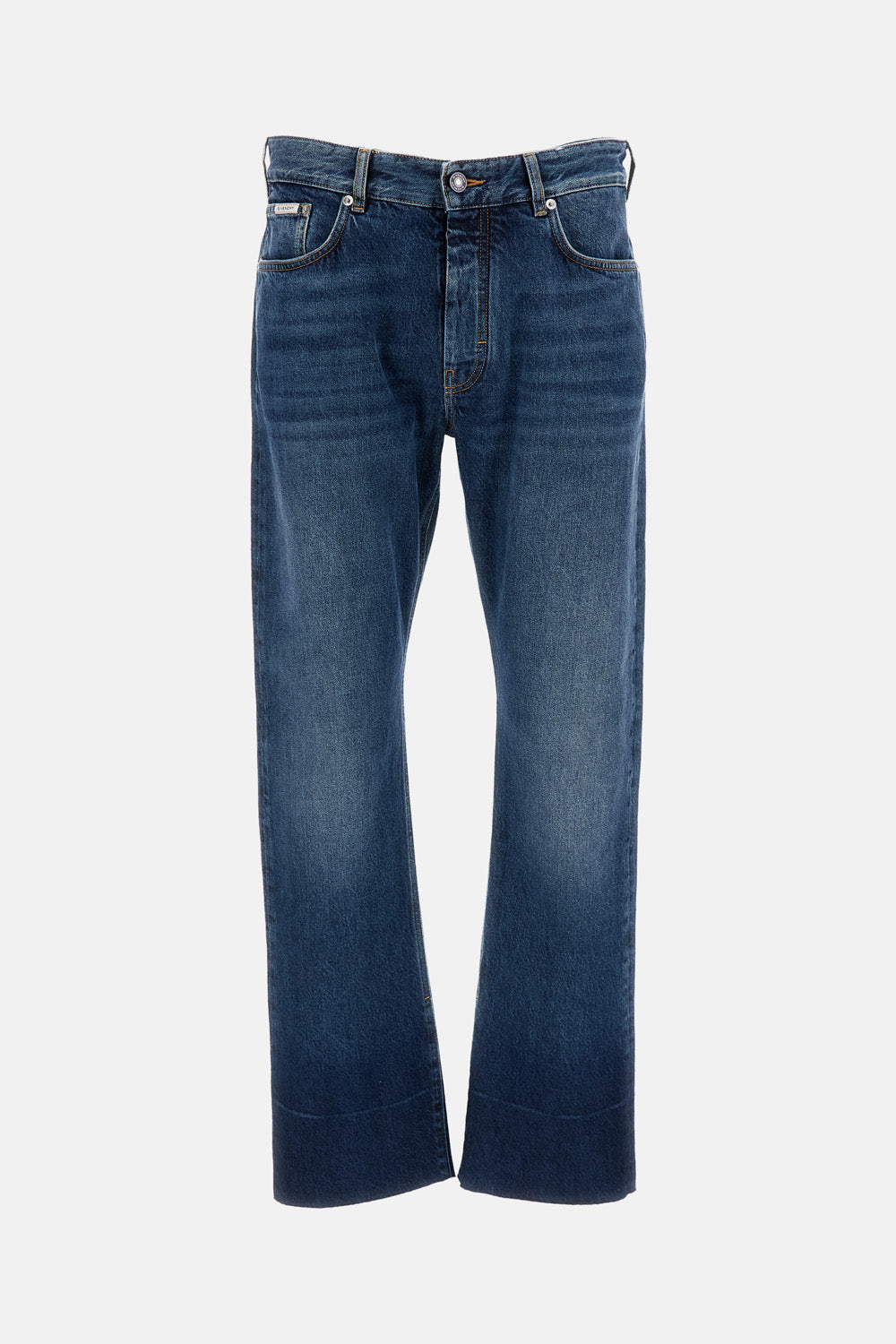 Givenchy Men Fringed Vintage Denim Trousers GIVENCHY