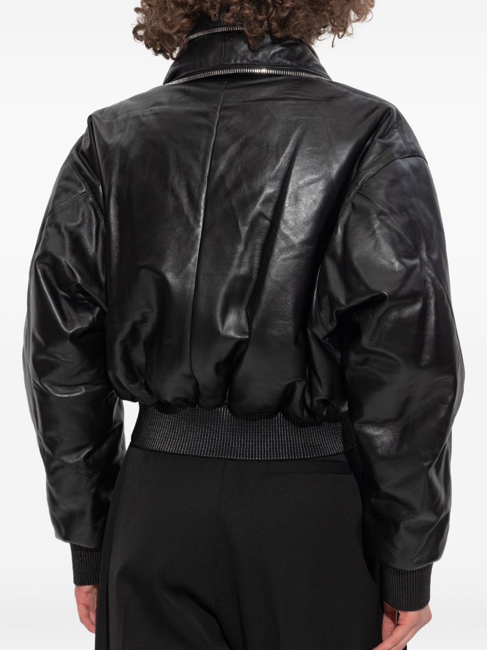 Givenchy Women Leather Bomber Jacket GIVENCHY