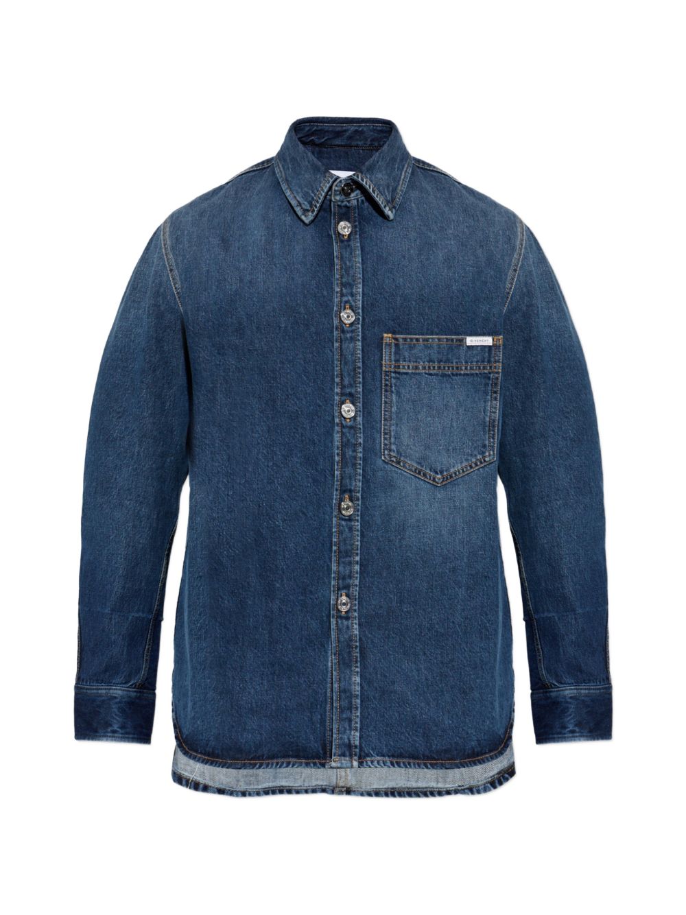 Givenchy Men Denim Cotton Shirt GIVENCHY