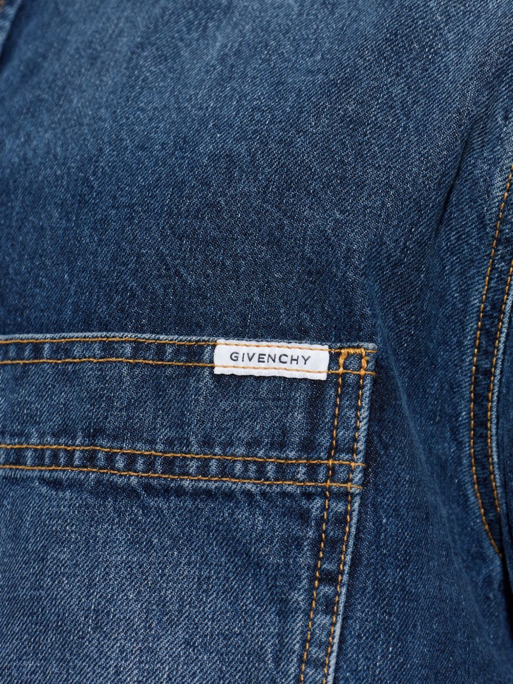 Givenchy Men Denim Cotton Shirt GIVENCHY