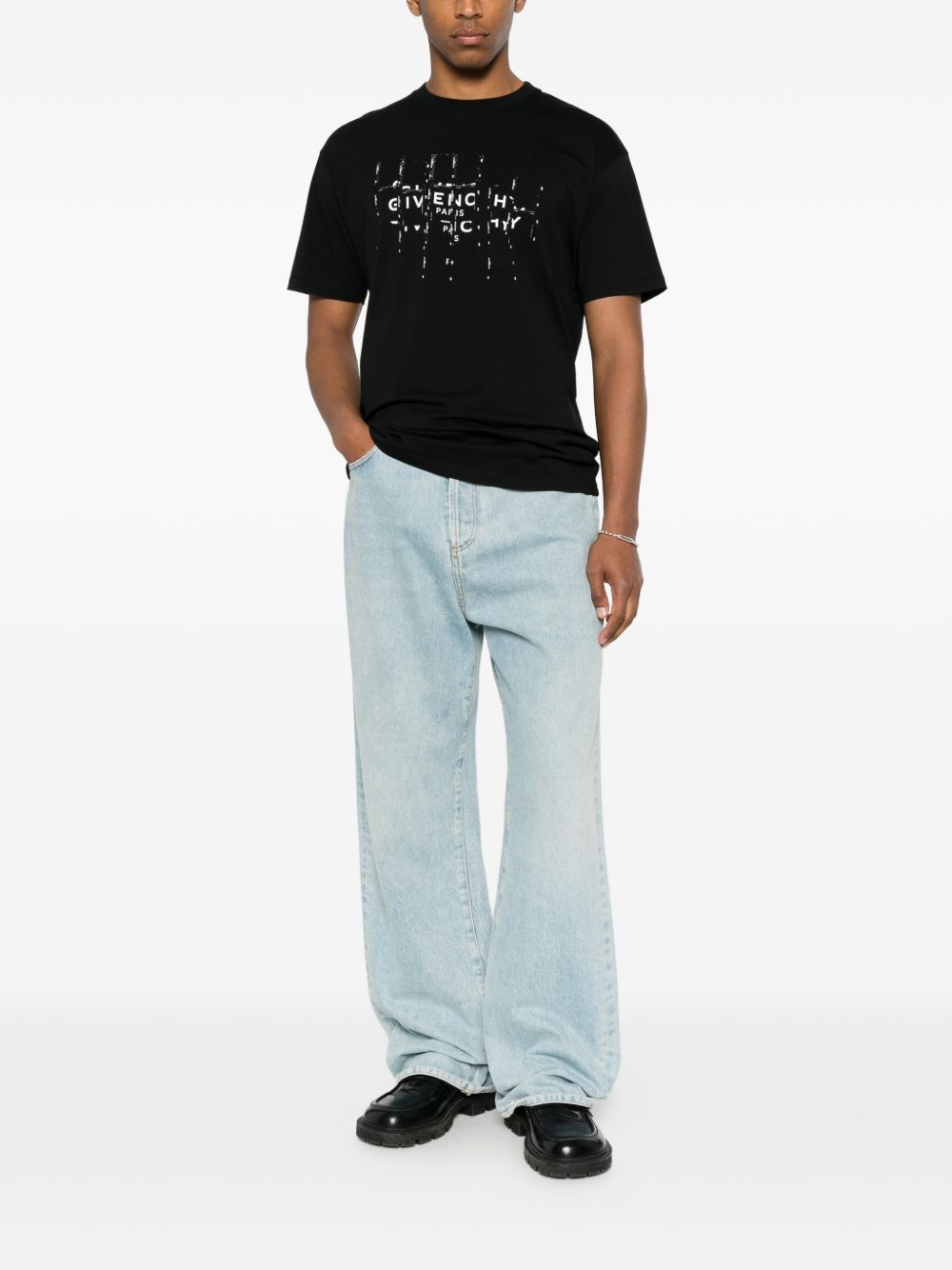 Givenchy Men Logo Cotton T-Shirt GIVENCHY