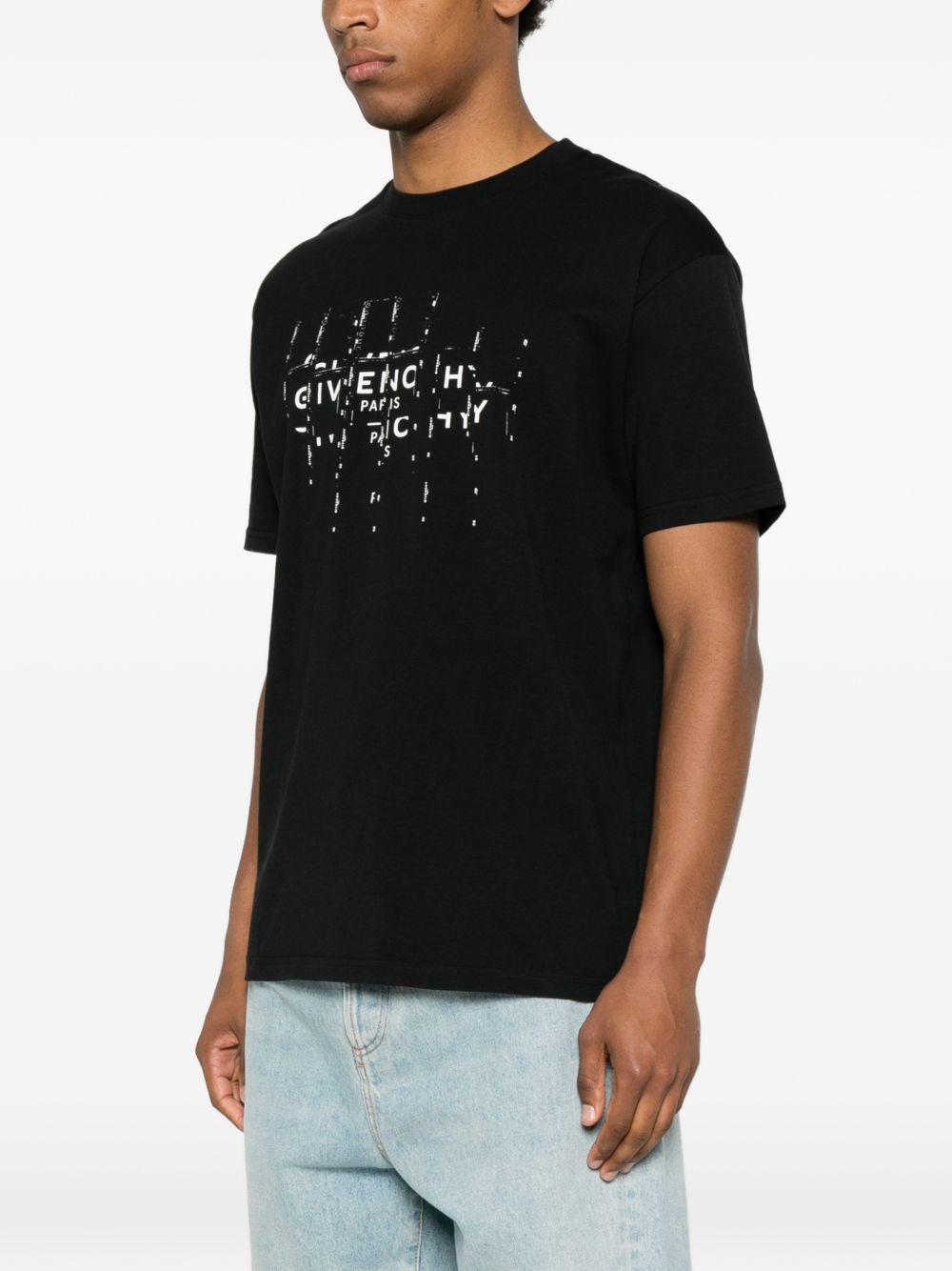 Givenchy Men Logo Cotton T-Shirt GIVENCHY