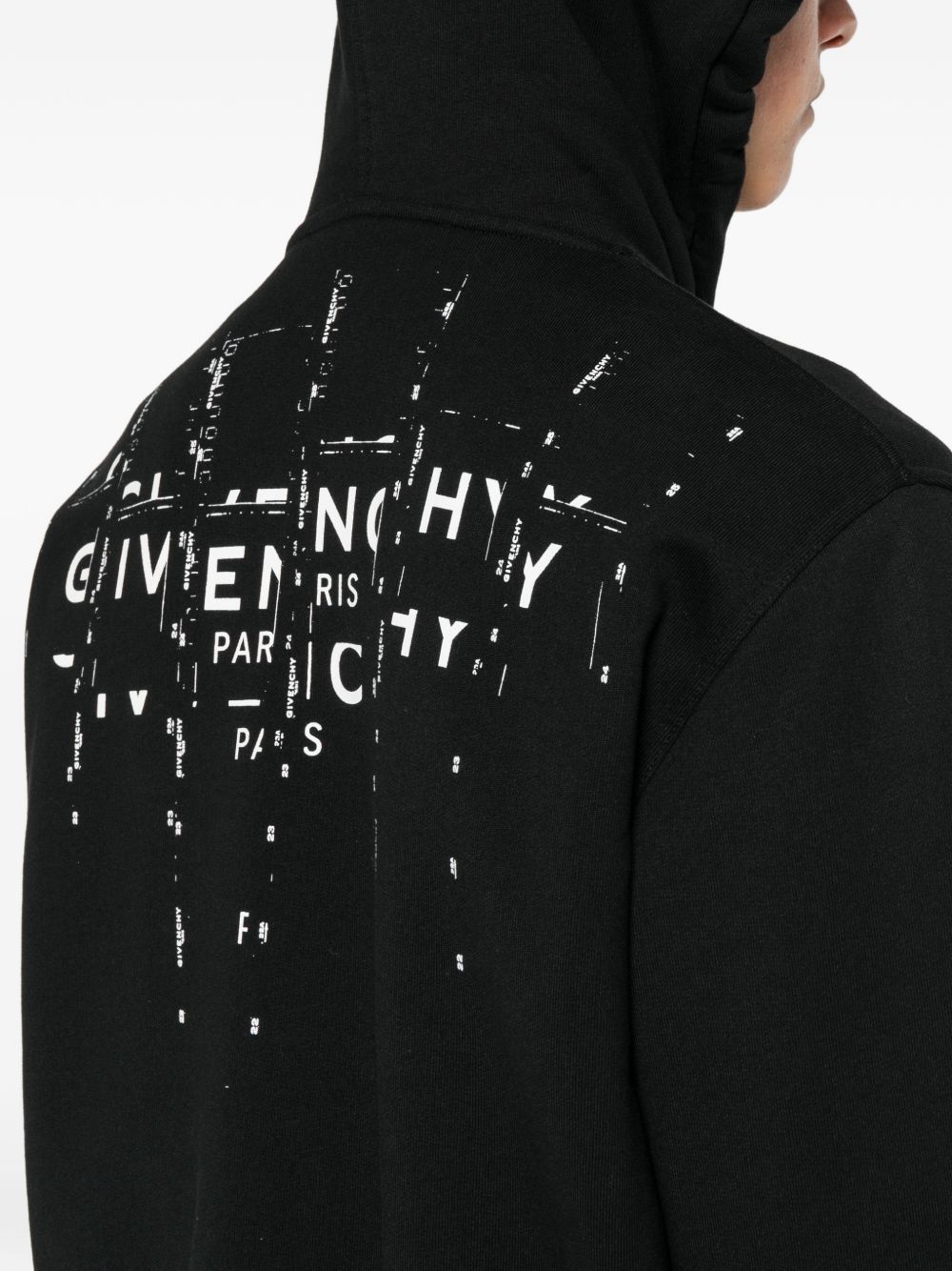 Givenchy Men Logo Cotton Hoodie GIVENCHY