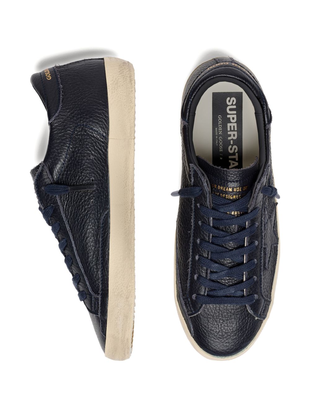Golden Goose Men Super-Star Leather Sneakers GOLDEN GOOSE