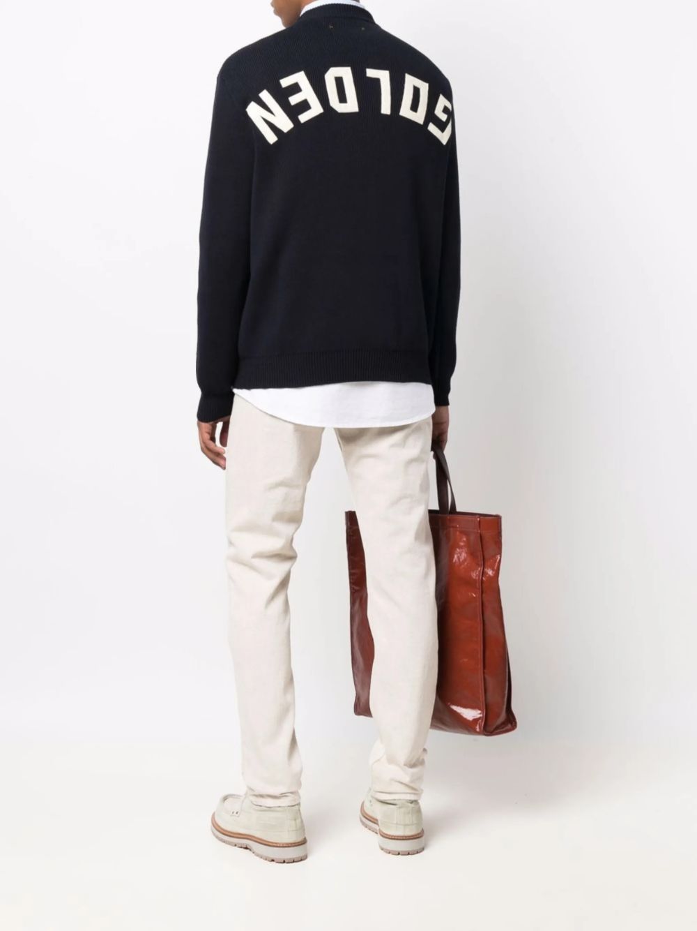 Golden Goose Men Cotton Crewneck Sweater GOLDEN GOOSE
