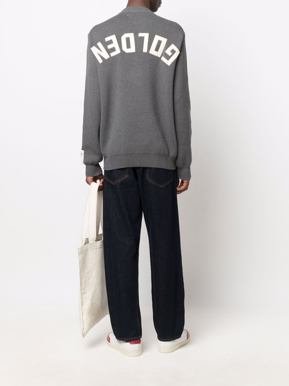 Golden Goose Men Cotton Crewneck Sweater GOLDEN GOOSE