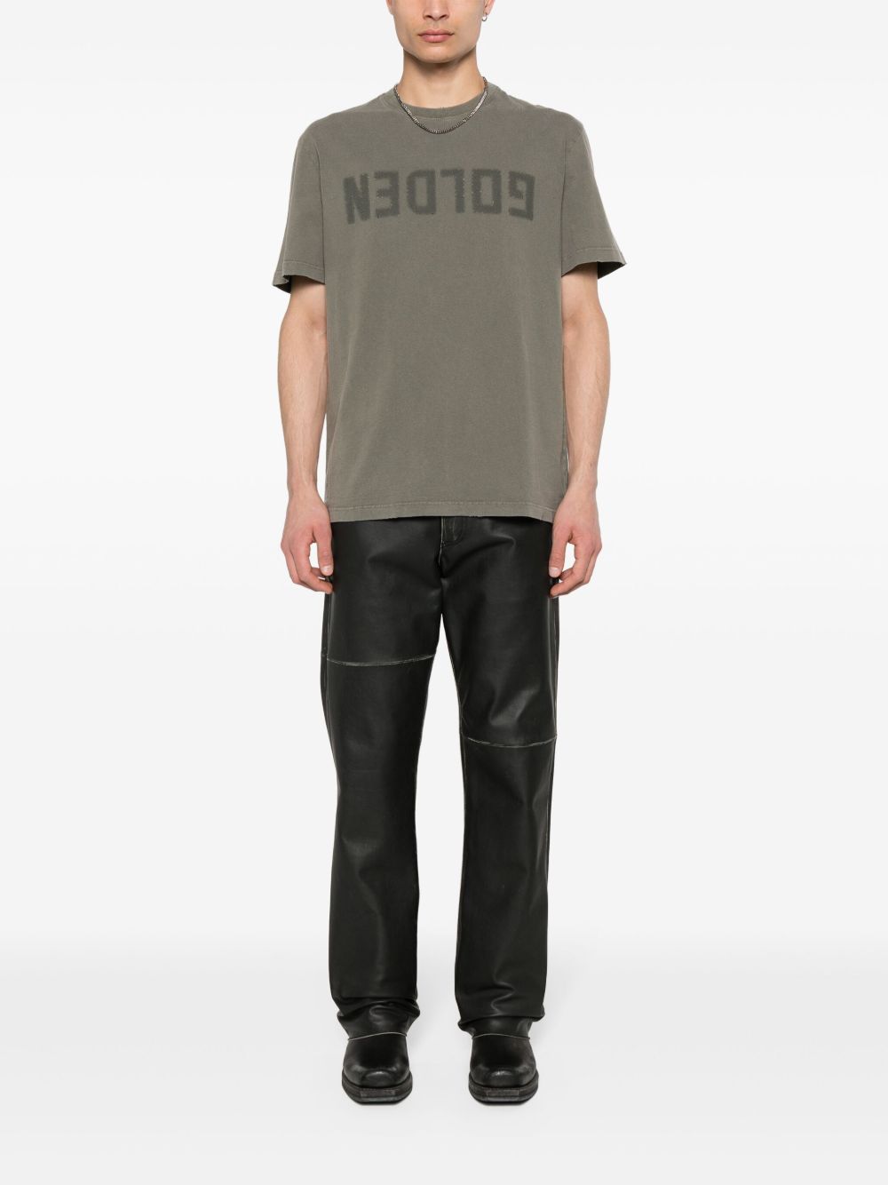 Golden Goose Men Logo Cotton T-Shirt GOLDEN GOOSE