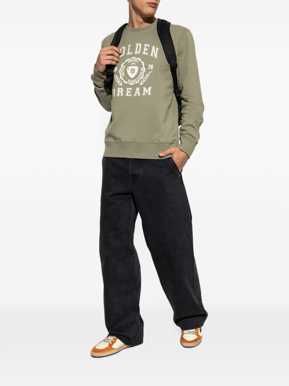 Golden Goose Men Logo Cotton Sweatshirt GOLDEN GOOSE