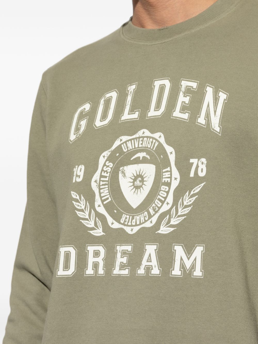 Golden Goose Men Logo Cotton Sweatshirt GOLDEN GOOSE