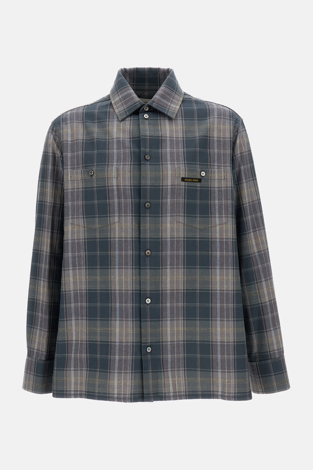 Golden Goose Men Journey Checked Cotton  Shirt GOLDEN GOOSE