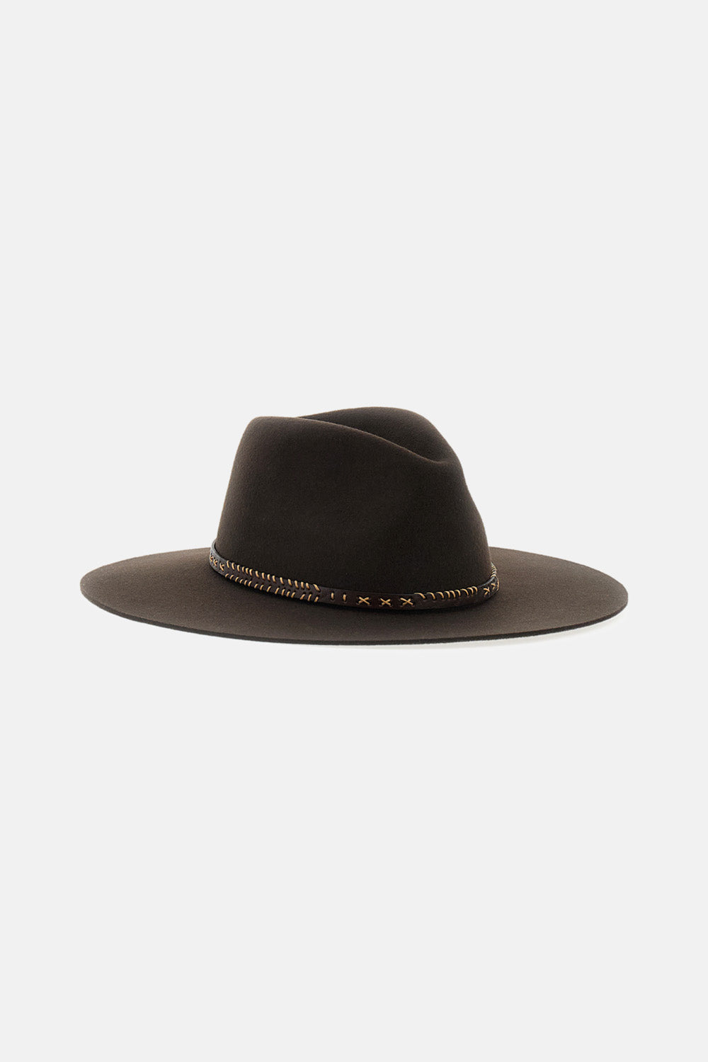 Golden Goose Women Felt Fedora Hat With Leather Strap GOLDEN GOOSE