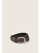 Golden Goose Women Houston Suede Belt With Micro Studs GOLDEN GOOSE