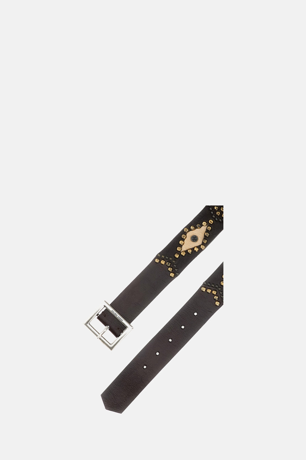 Golden Goose Women Belt Sierra Washed Leather With Horsy Details And Studs GOLDEN GOOSE