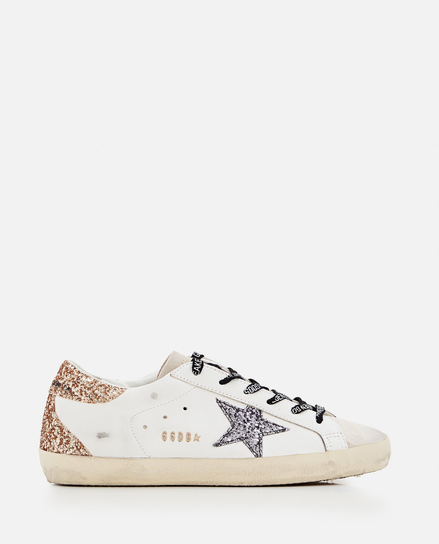 Golden Goose Women Super Star Leather And Glitter Sneakers GOLDEN GOOSE