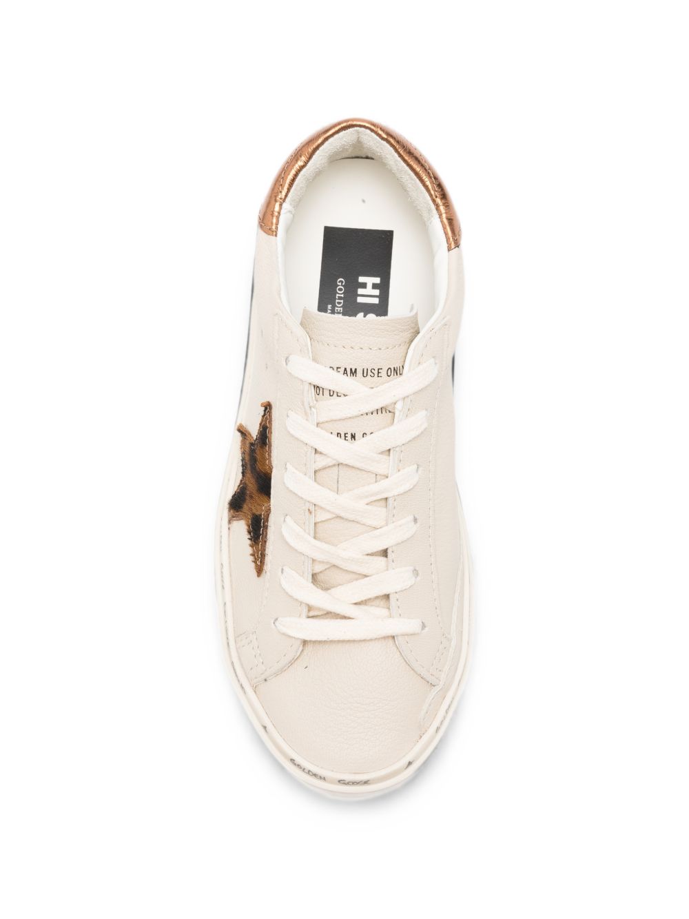 Golden Goose Women Hi Star Leather Sneakers GOLDEN GOOSE