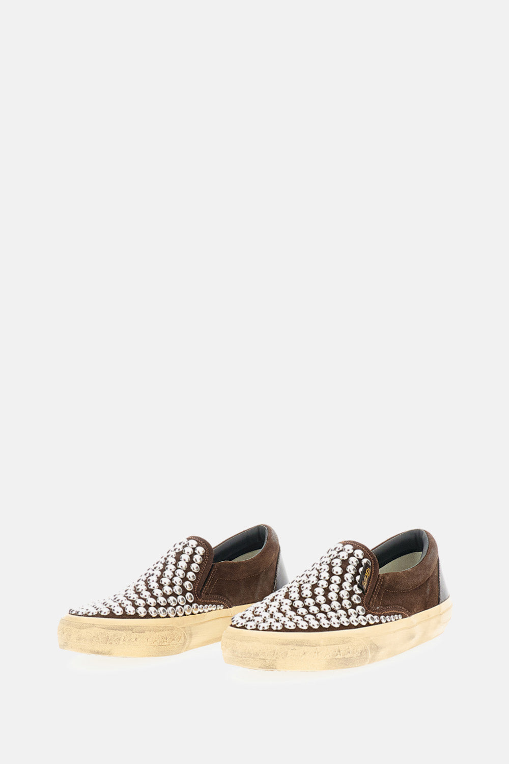 Golden Goose Women Vce Suede Upper With Studs Shiny Leather Spur GOLDEN GOOSE