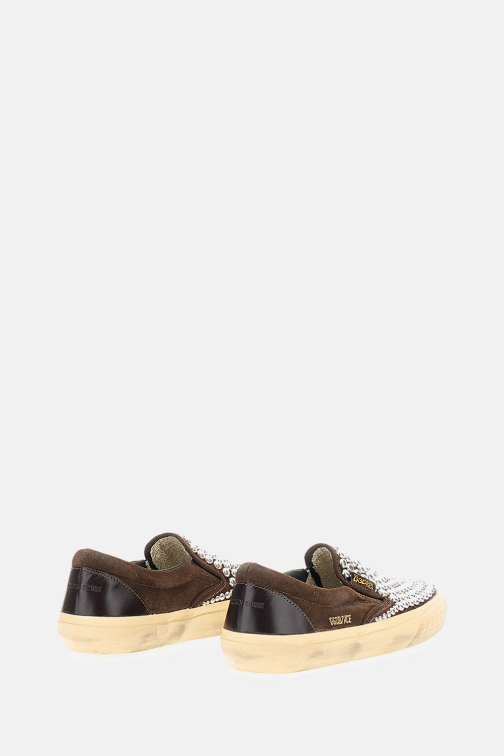 Golden Goose Women Vce Suede Upper With Studs Shiny Leather Spur GOLDEN GOOSE