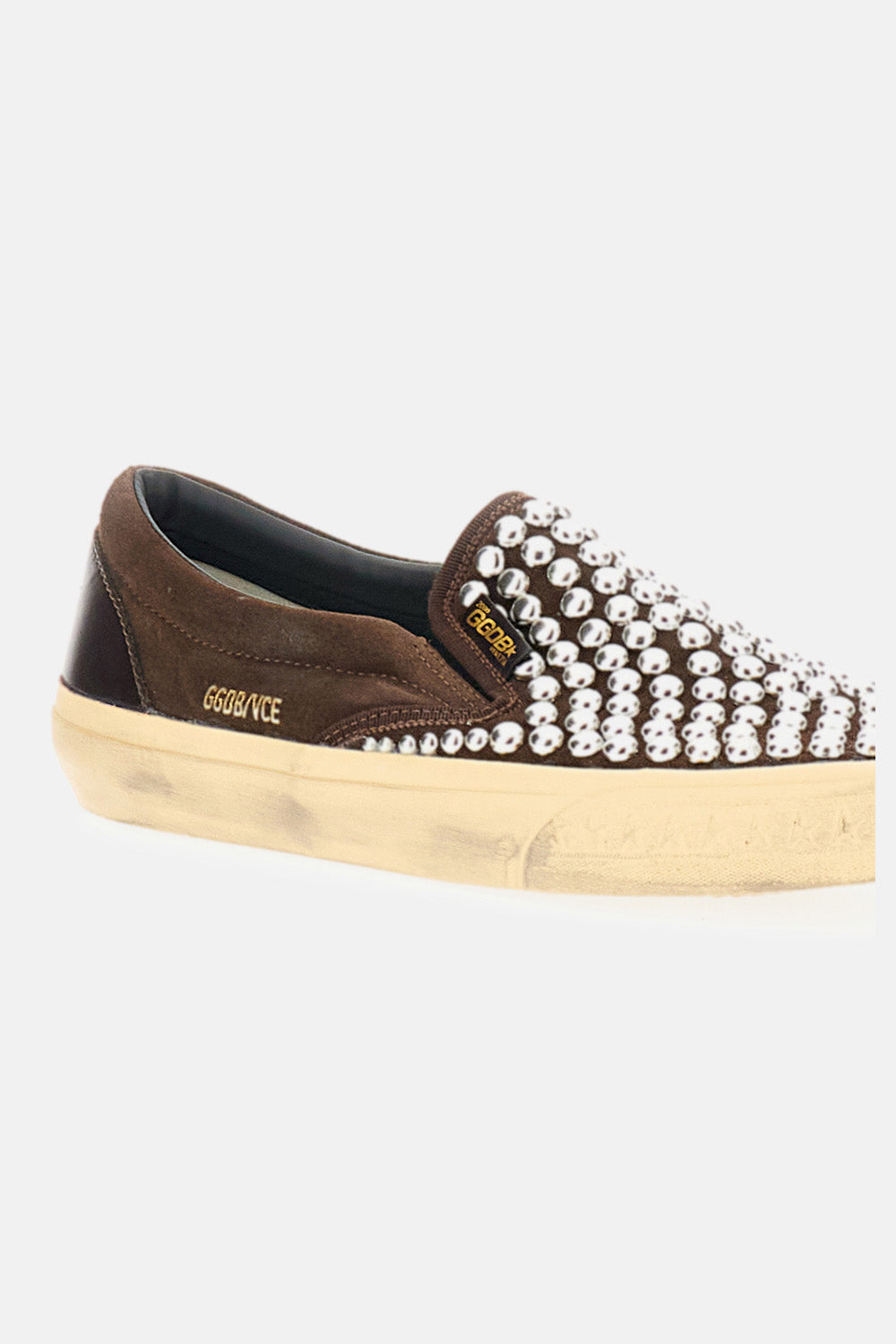 Golden Goose Women Vce Suede Upper With Studs Shiny Leather Spur GOLDEN GOOSE