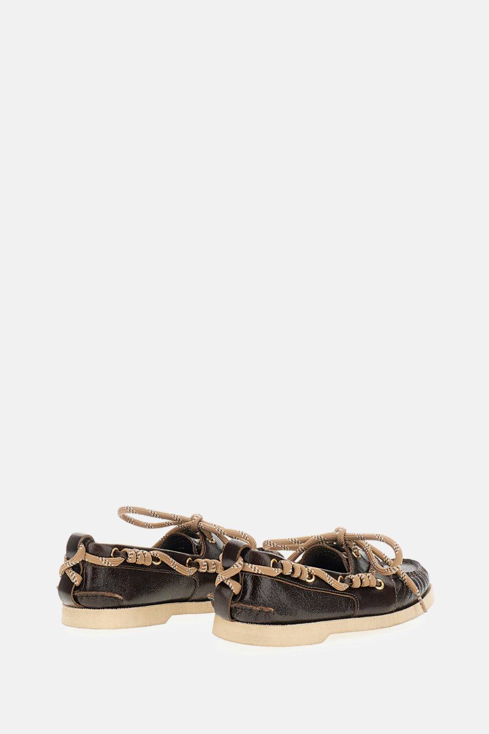 Golden Goose Women Boat Mocassin Wrinkled Leather GOLDEN GOOSE