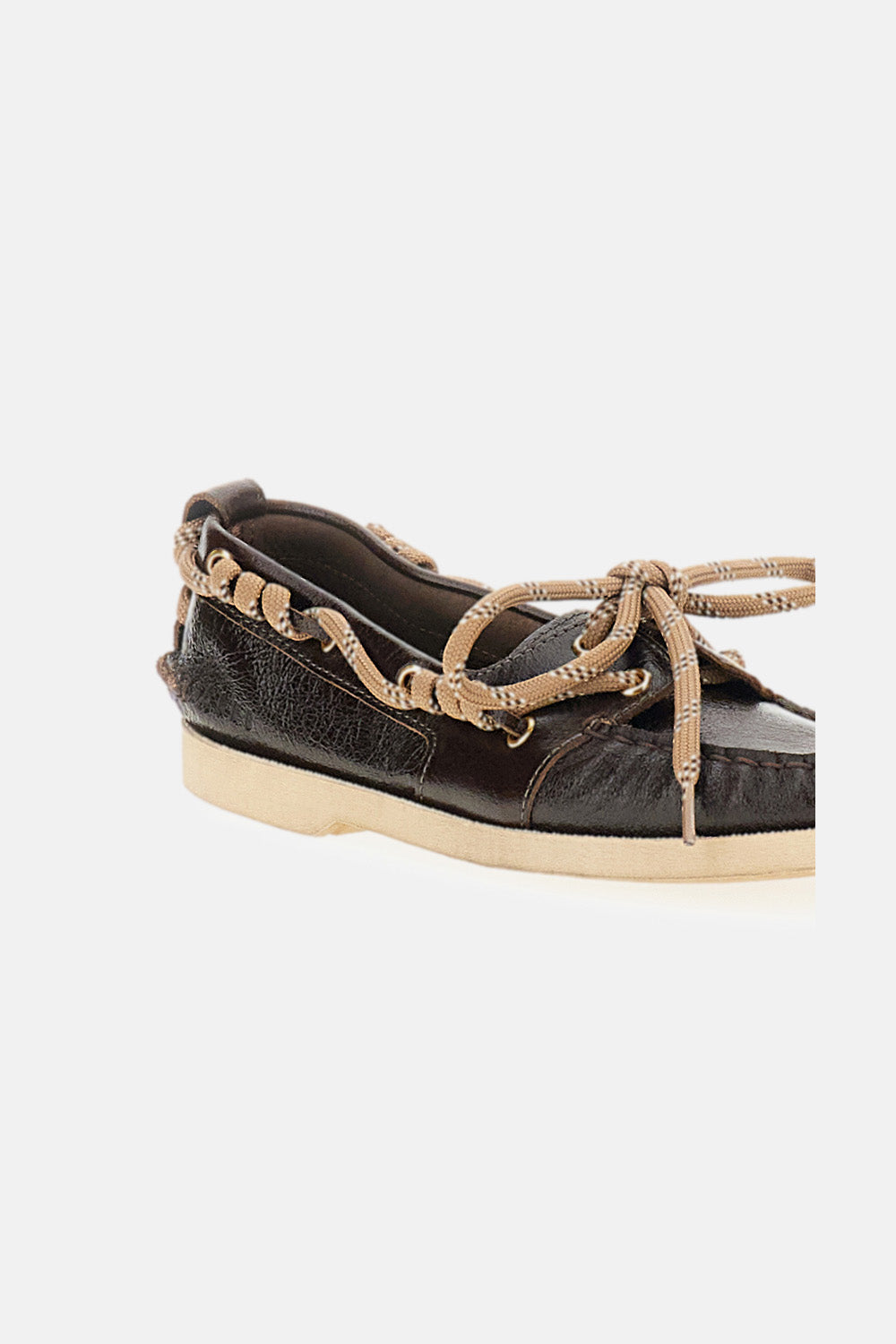 Golden Goose Women Boat Mocassin Wrinkled Leather GOLDEN GOOSE