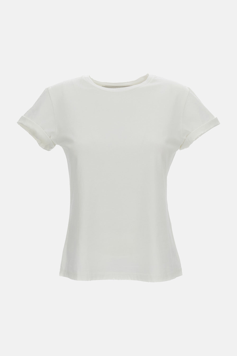 Golden Goose Women Slim T-Shirt Distressed Cotton Jersey GOLDEN GOOSE