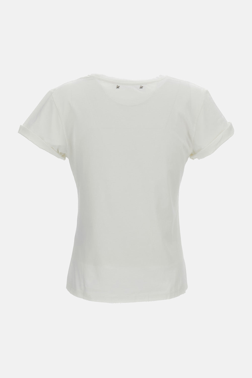 Golden Goose Women Slim T-Shirt Distressed Cotton Jersey GOLDEN GOOSE