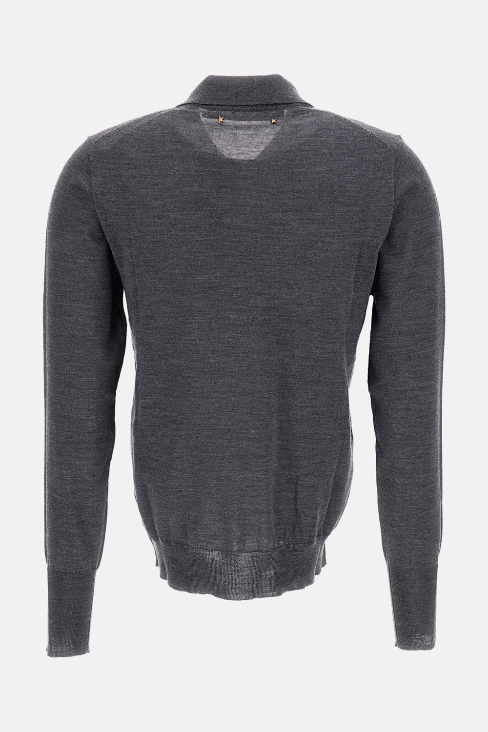 Golden Goose Women Long-Sleeved Virgin Wool Polo Shirt GOLDEN GOOSE