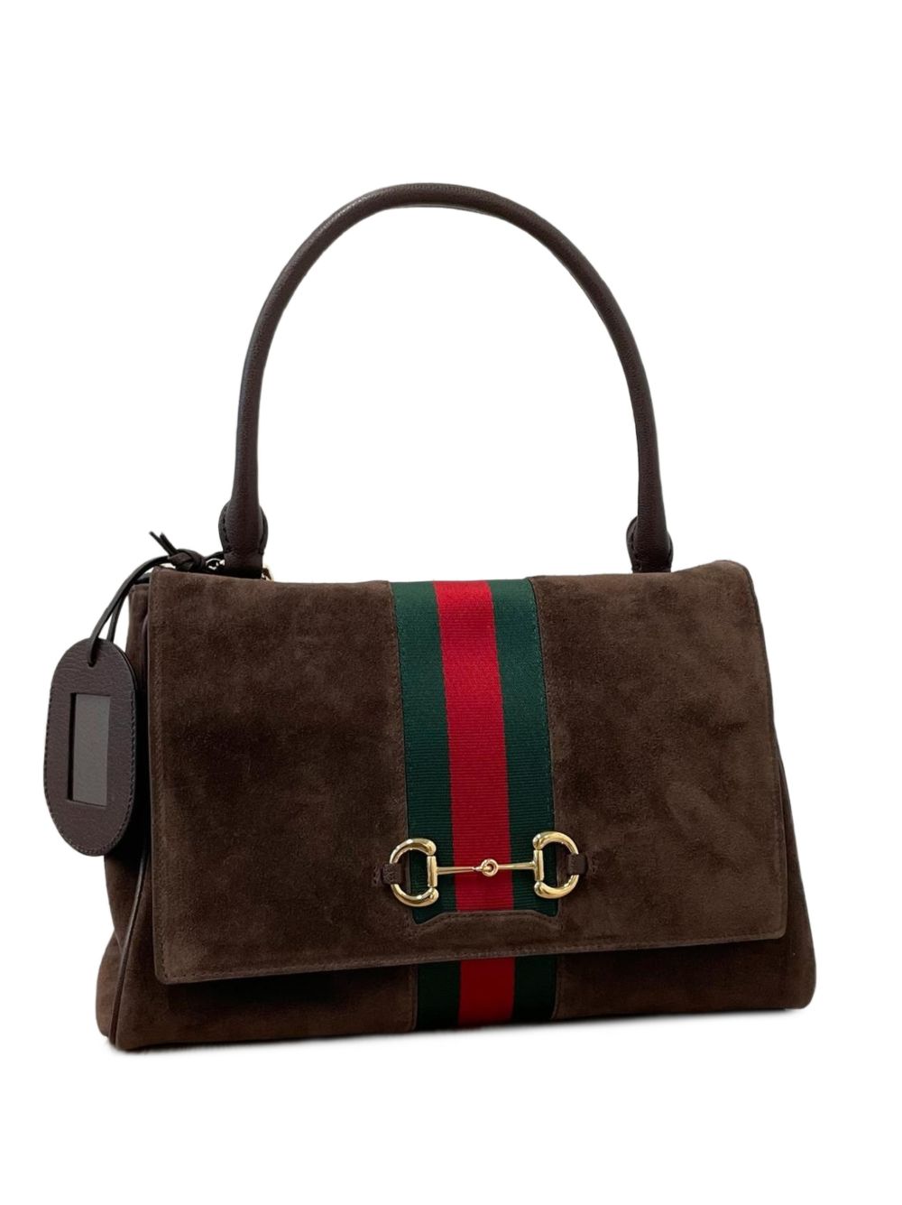 Gucci Women Horsebit Web Leather Handbag GUCCI