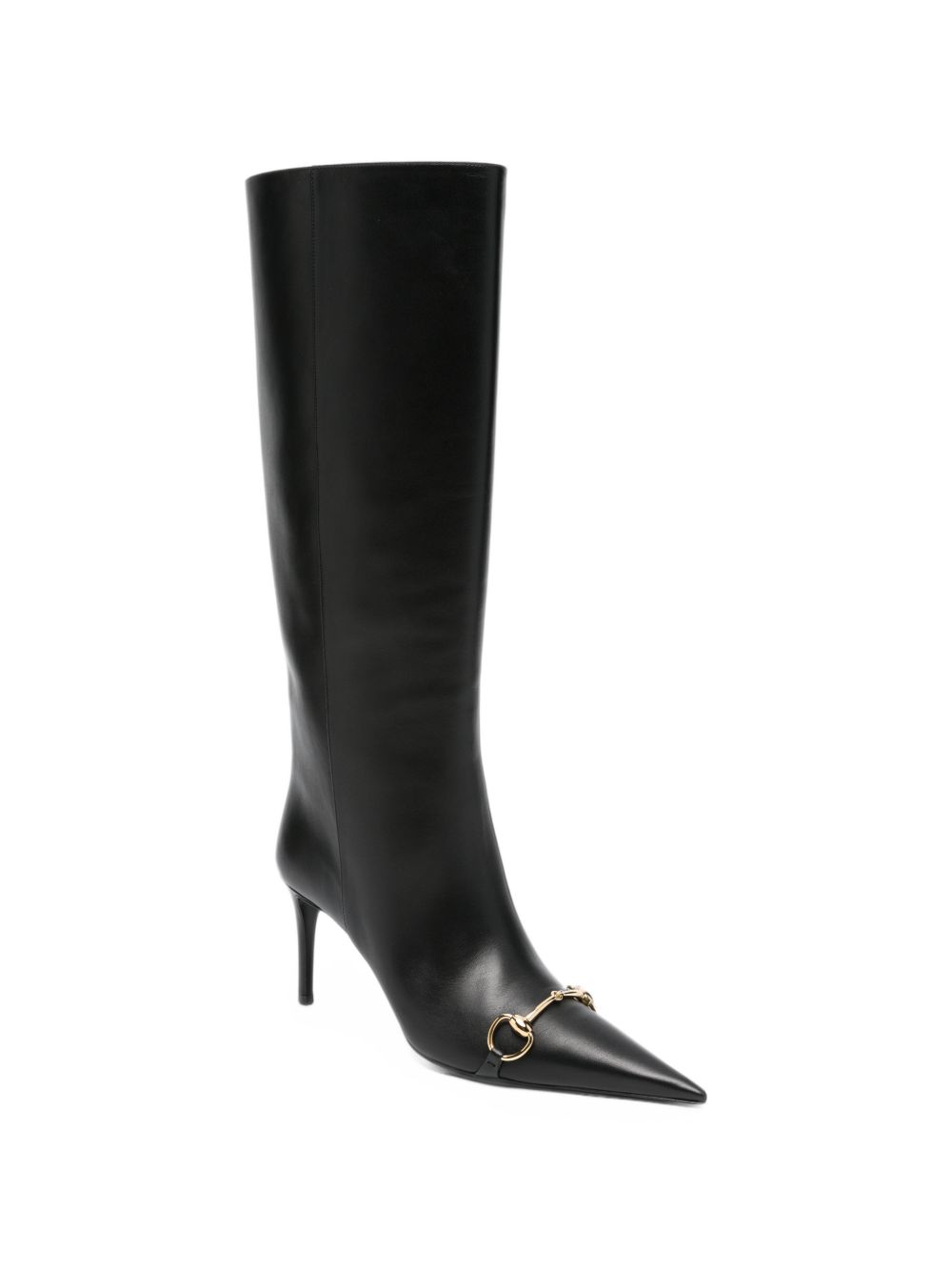 Gucci Women Leather Heel Boots GUCCI