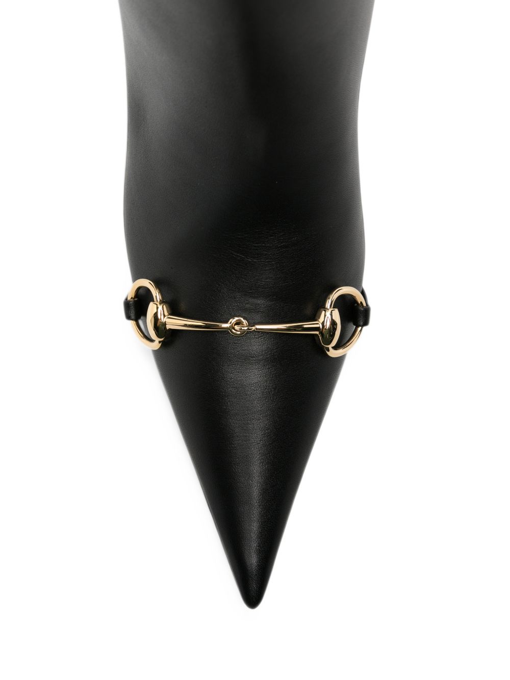 Gucci Women Leather Heel Boots GUCCI
