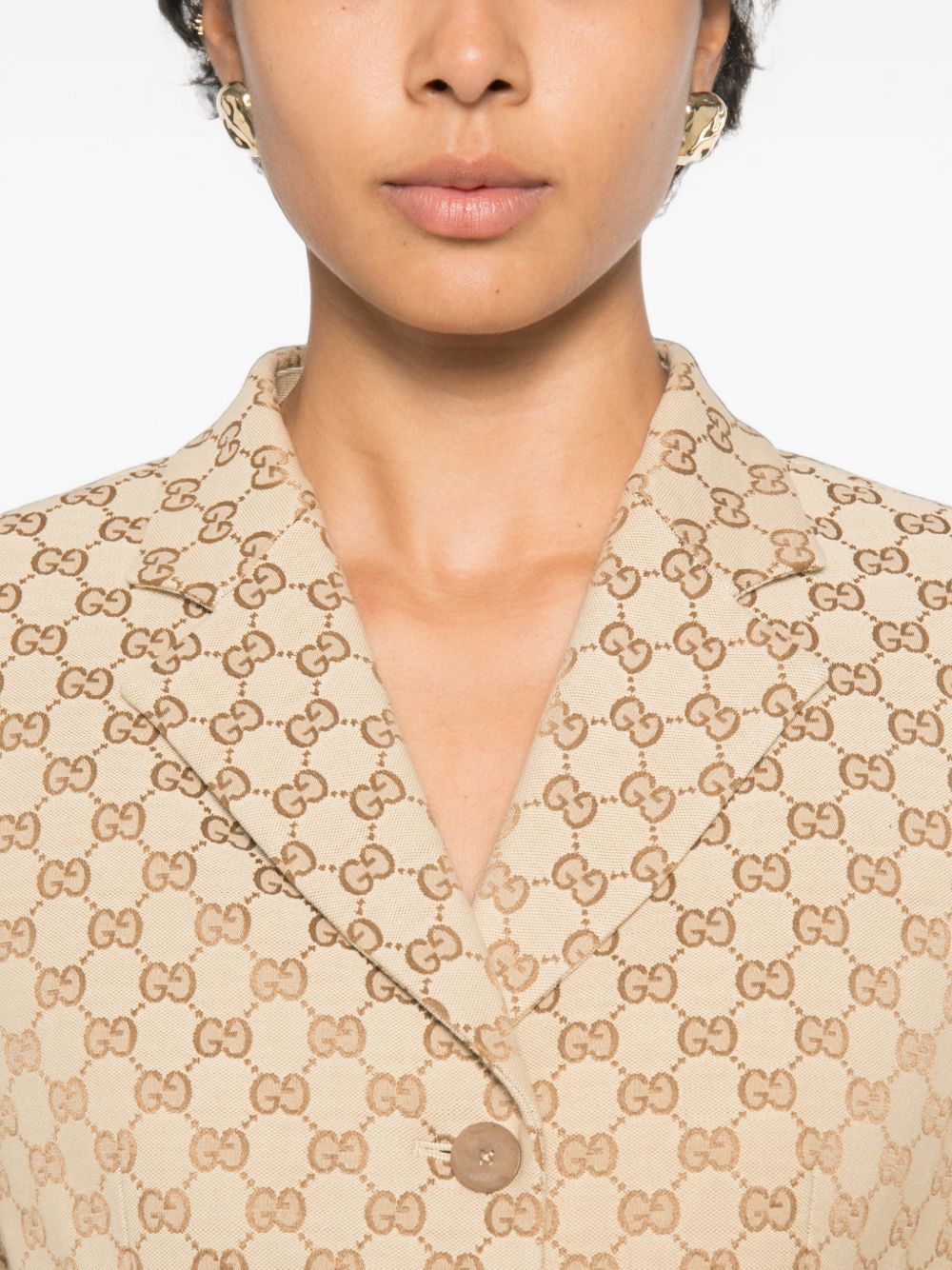 Gucci Women Gg Cototn Jacket GUCCI