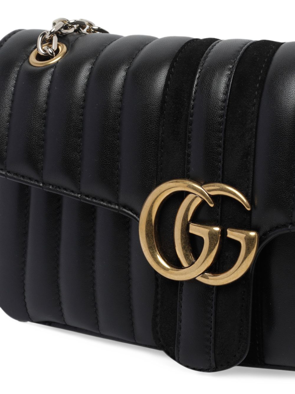 Gucci Women Gg Mamront Medium Leather Shoulder Bag GUCCI