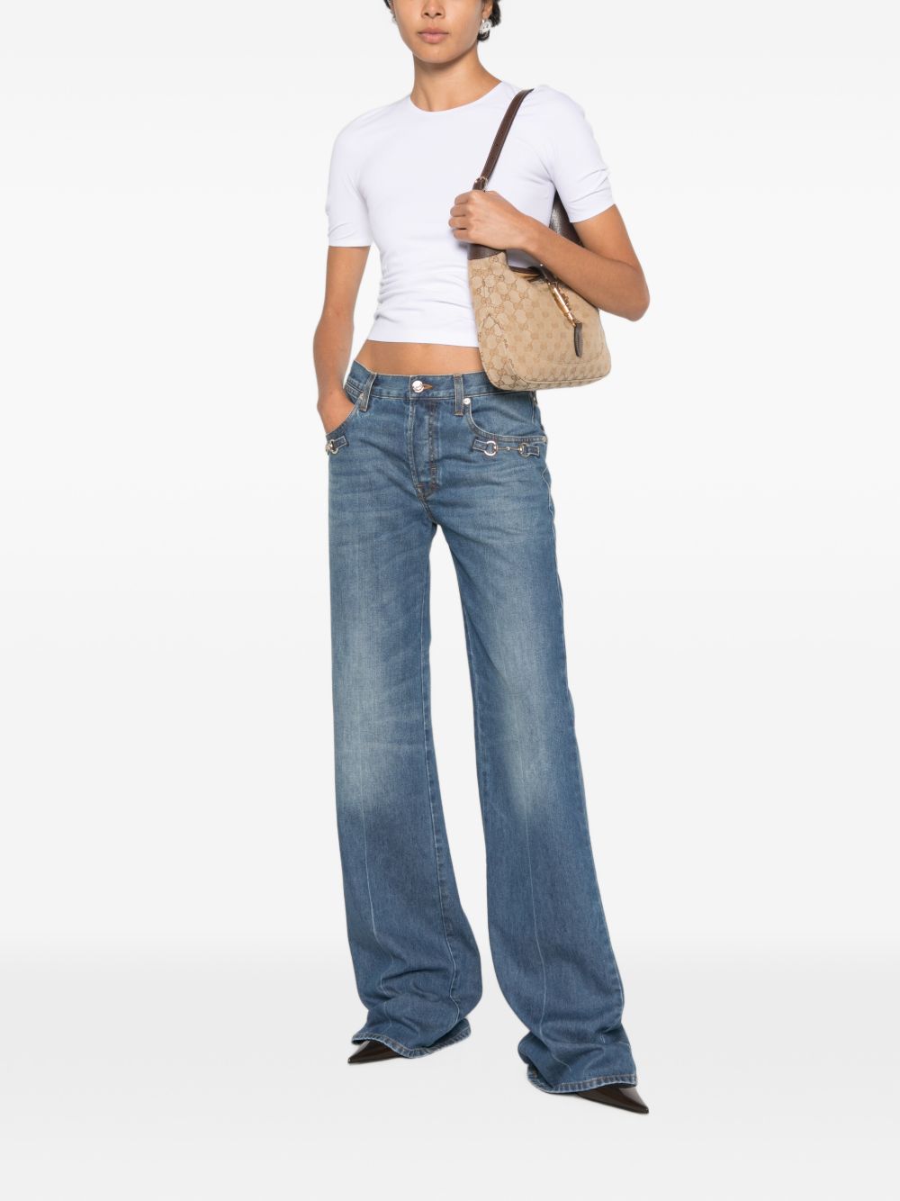 Gucci Women Nylon Jersey T-Shirt GUCCI