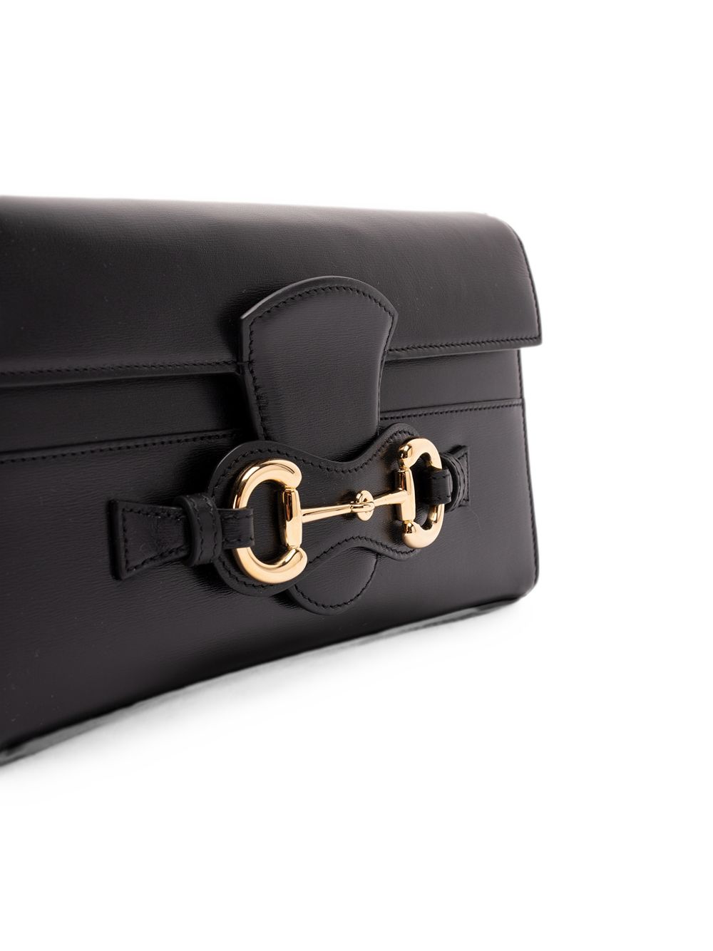 Gucci Women Horsebit Ristretto Medium Leather Shoulder Bag GUCCI