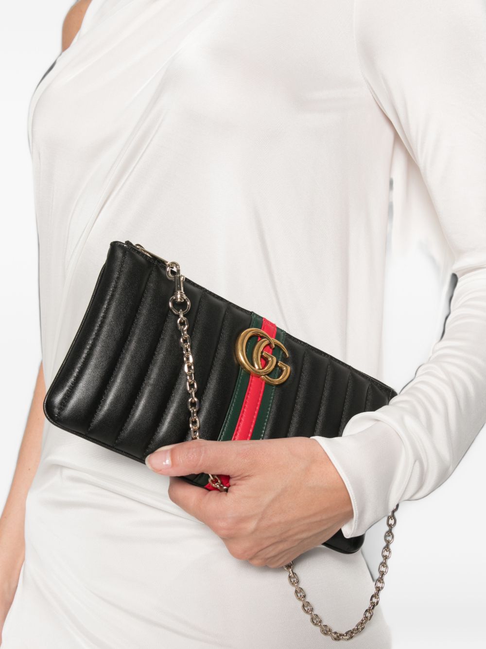 Gucci Women Gg Marmont Leather Pouch GUCCI