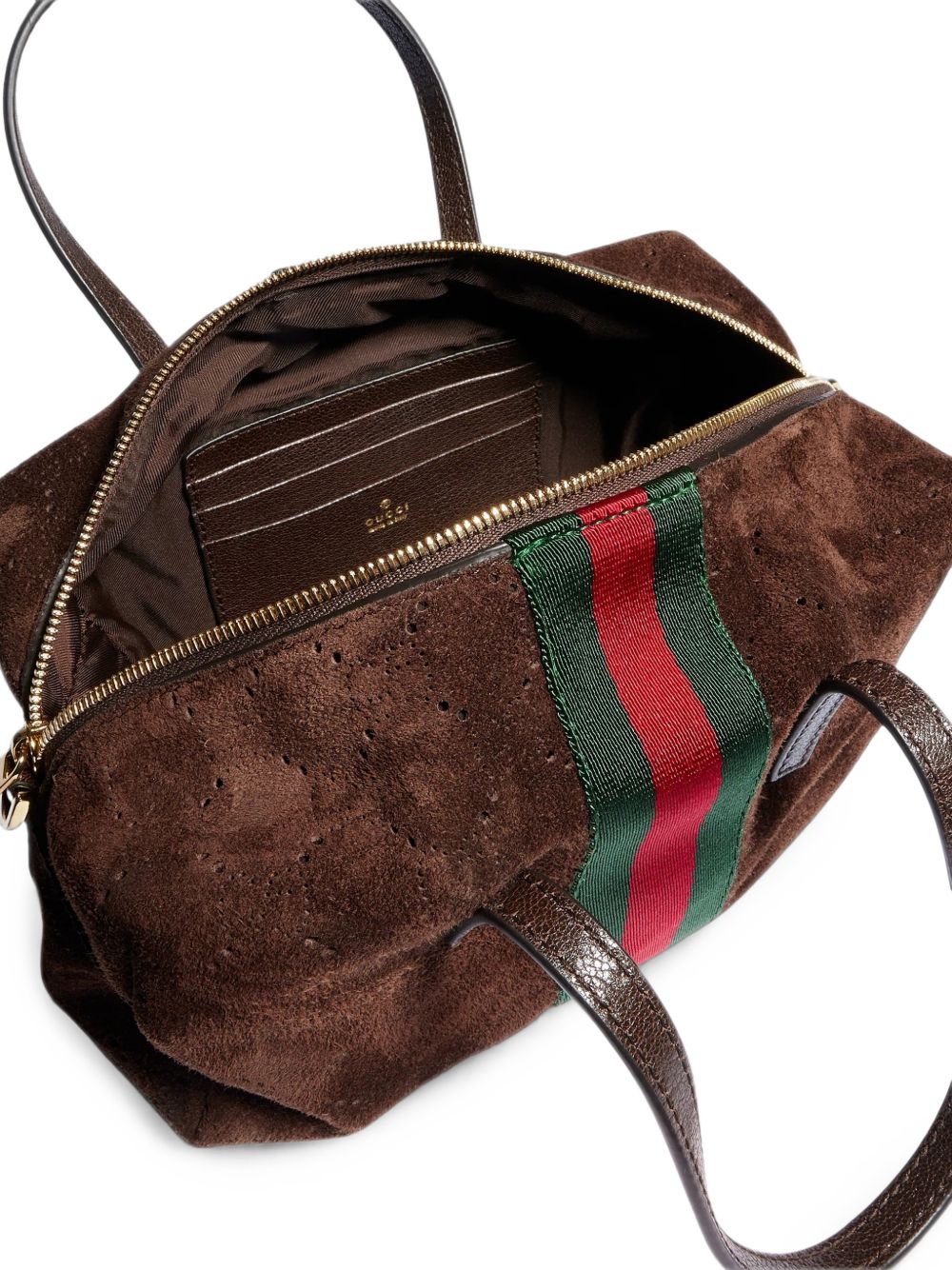 Gucci Women Web Detail Suede Leather Mini Bag GUCCI