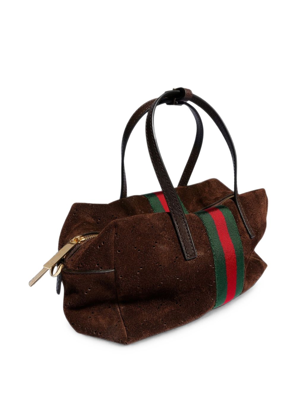 Gucci Women Web Detail Suede Leather Mini Bag GUCCI
