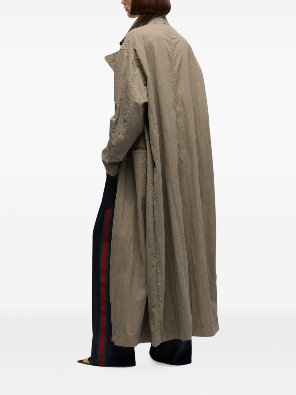 Gucci Women Nylon Long Trench Coat GUCCI