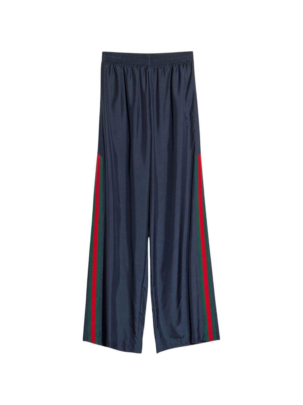 Gucci Women Web Detail Silk Trousers GUCCI