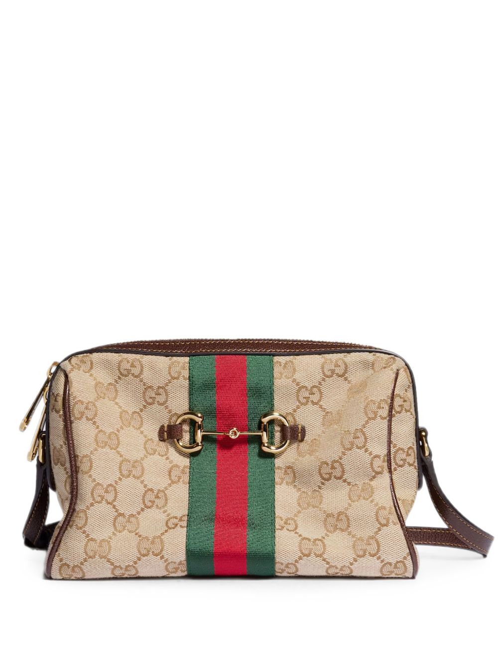 Gucci Women Horsebit Web Crossbody Bag GUCCI