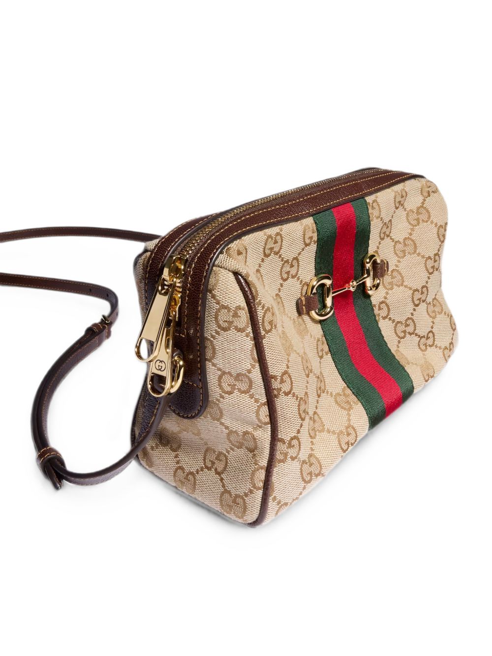 Gucci Women Horsebit Web Crossbody Bag GUCCI