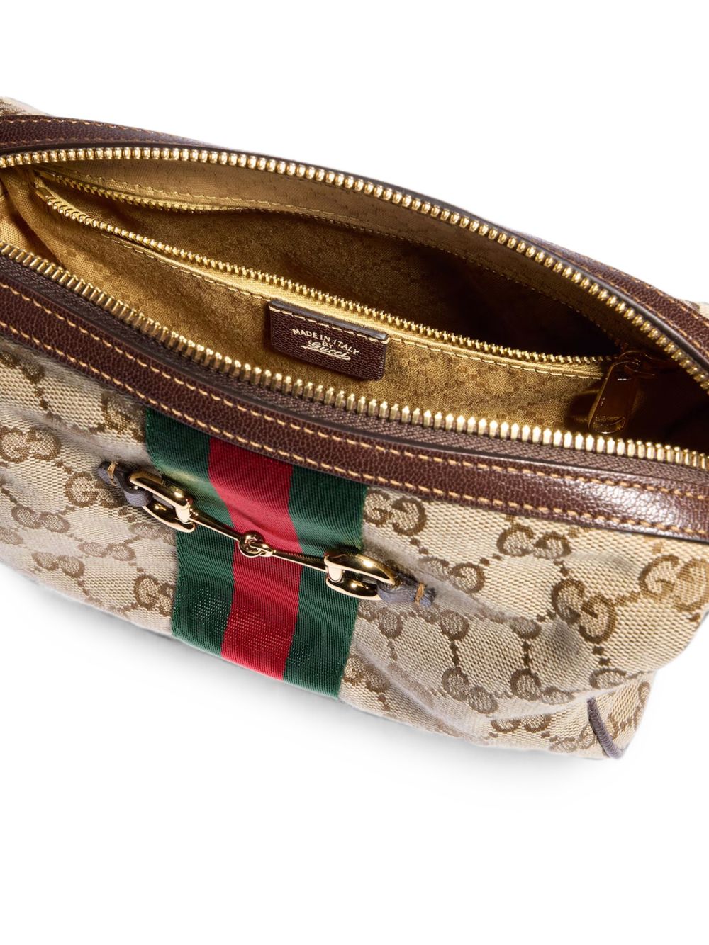 Gucci Women Horsebit Web Crossbody Bag GUCCI