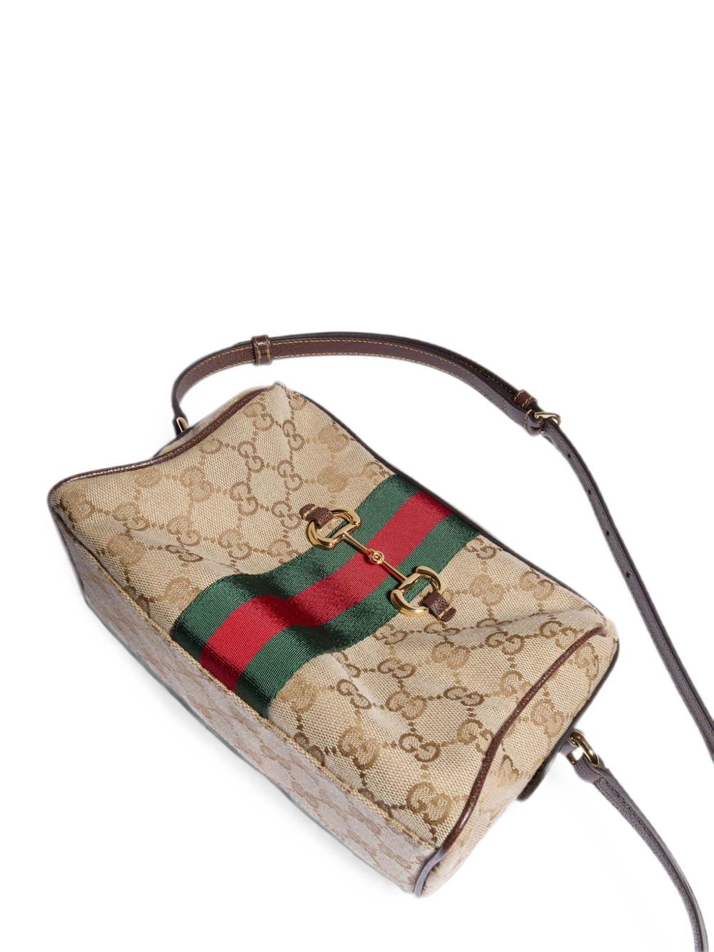Gucci Women Horsebit Web Crossbody Bag GUCCI