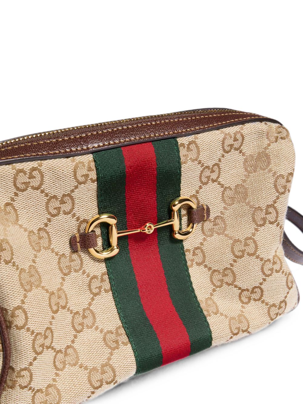 Gucci Women Horsebit Web Crossbody Bag GUCCI