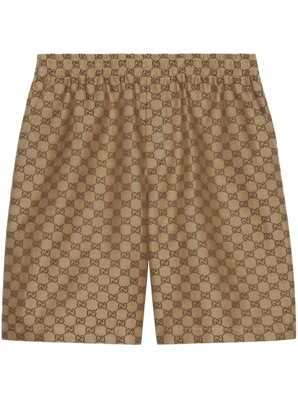Gucci Men Gg Supreme Linen Shorts GUCCI