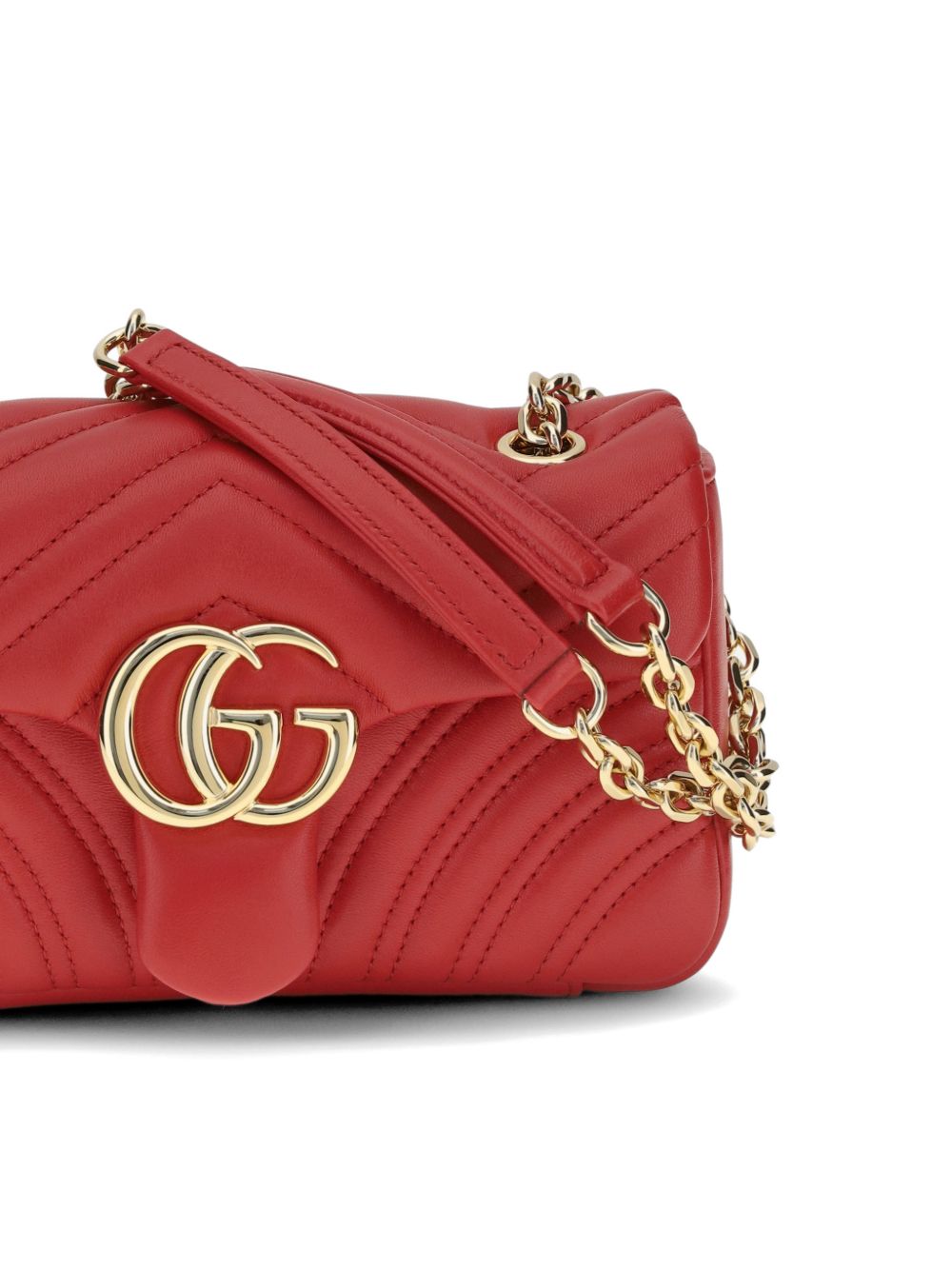 Gucci Women Gg Marmont Small Leather Shoulder Bag GUCCI